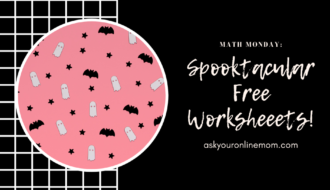 Math Monday: Spooktactular free worksheets!